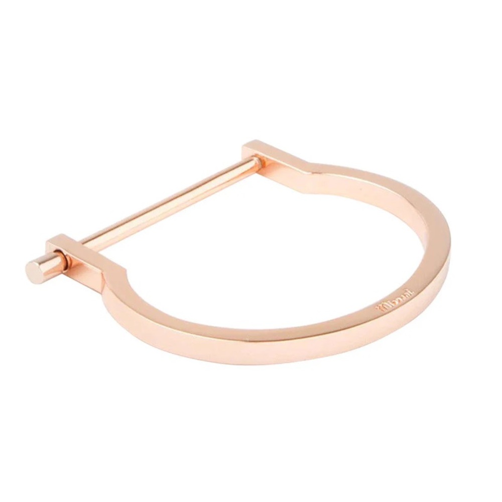 MIANSAI Modern Rose Gold Screw Cuff Bracelet